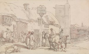 The Woolpack Inn door Thomas Rowlandson